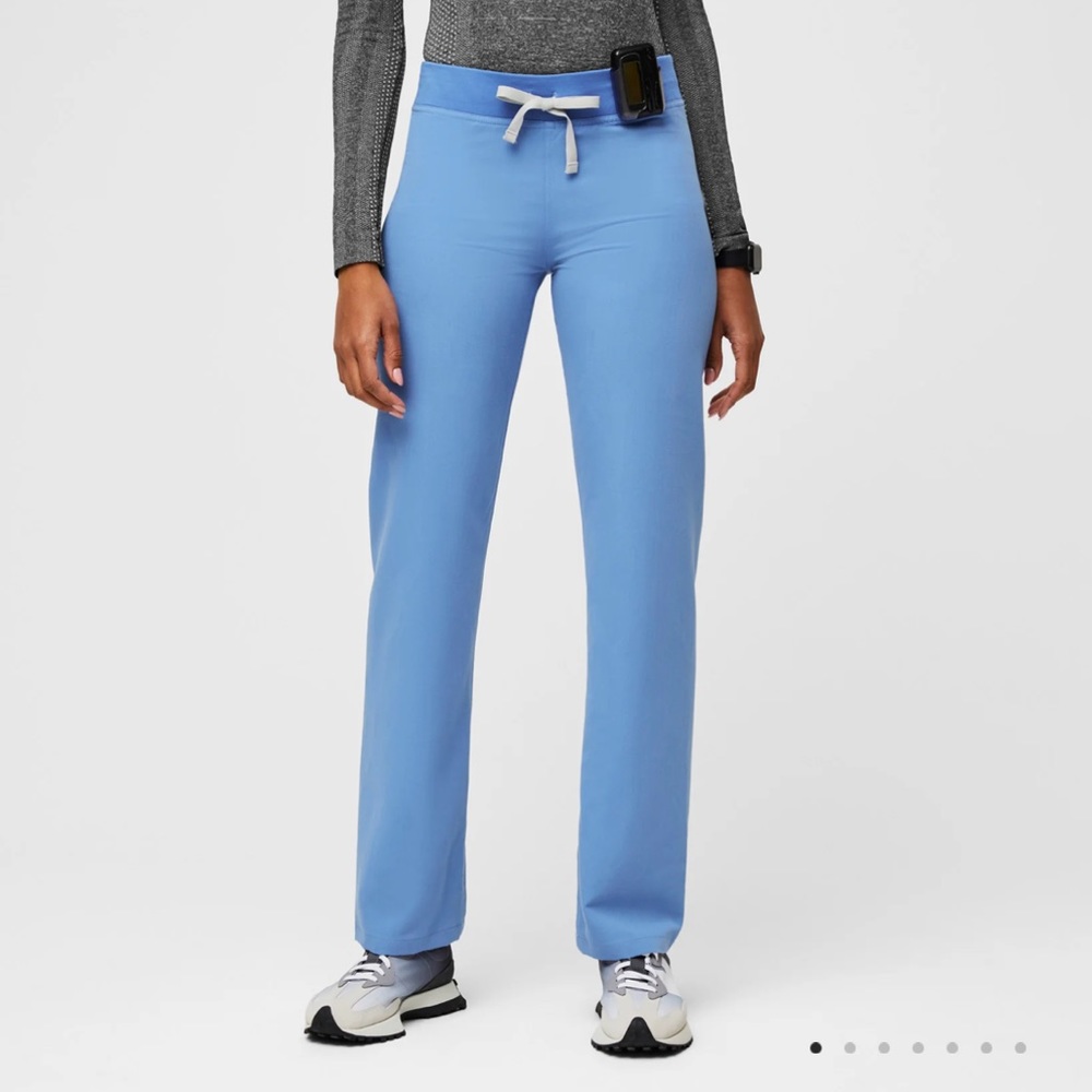 Figs medium cell blue scrub pants